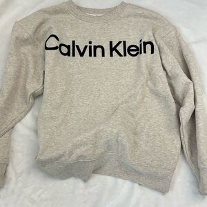 Calvin Klein Jeans Cream Crewneck Sweater